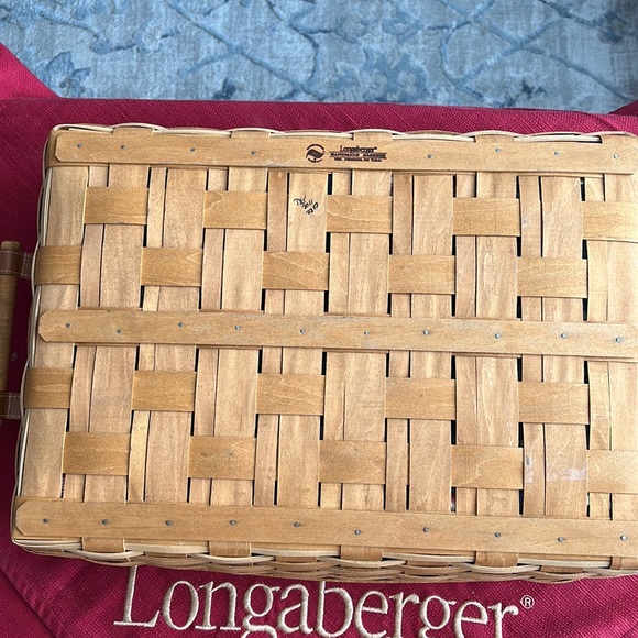 Longaberger Dining Longaberger Large Serving Tray Basket Poshmark